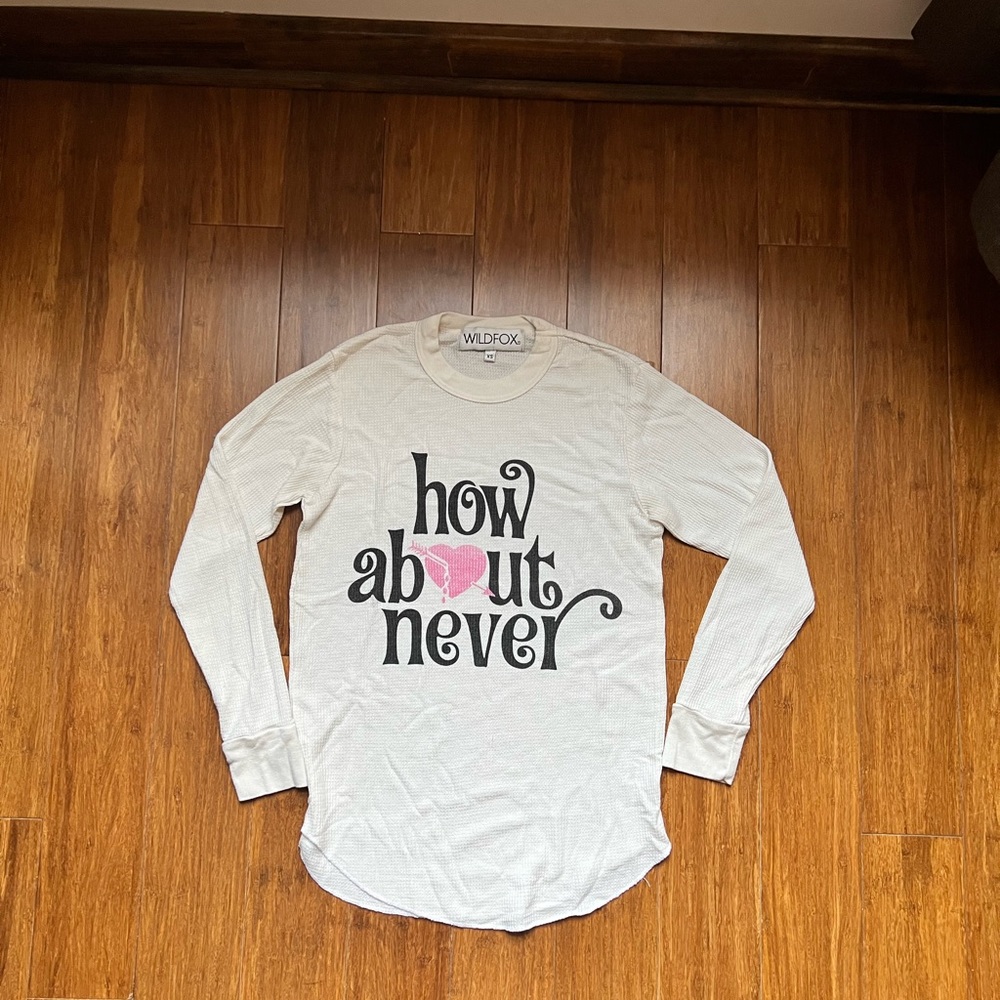 Wildfox graphic waffle tee.